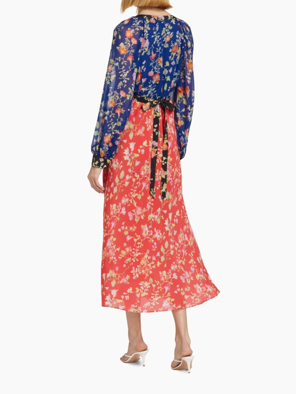 💙🧡NWT RIXO IN THE SPIRIT OF PALM BEACH AYLA MIDI DRESS IN SIZE XL - Picture 5 of 17